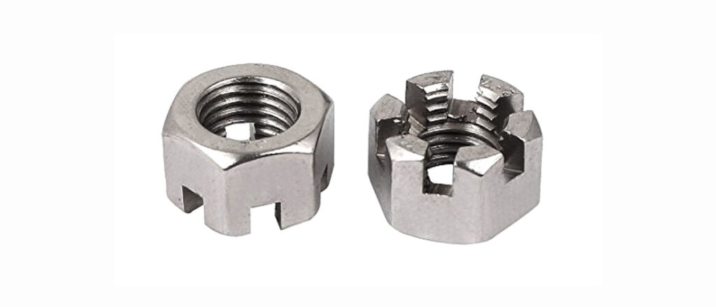 Hexagon-Slotted-Castle-Nuts-(DIN-935)